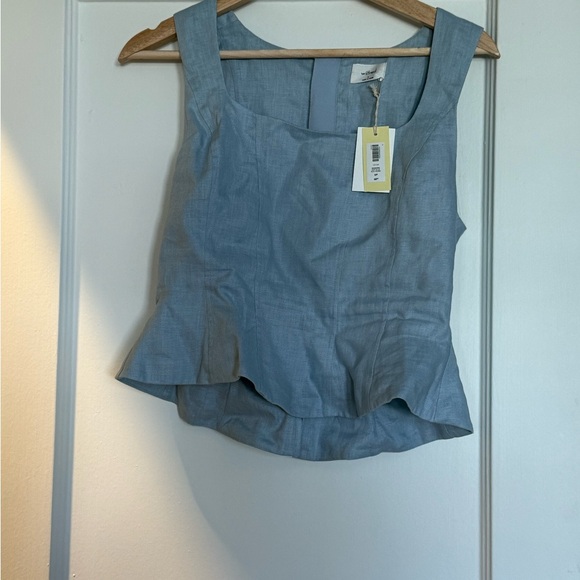 Aritzia Wilfred Rhodora Bustier in Dew Blue - Picture 2 of 2